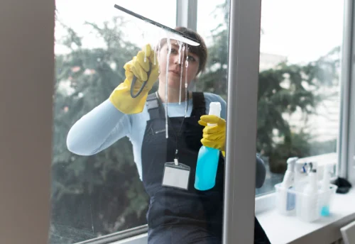 Nettoyage de vitres intérieures et extérieures à Boust